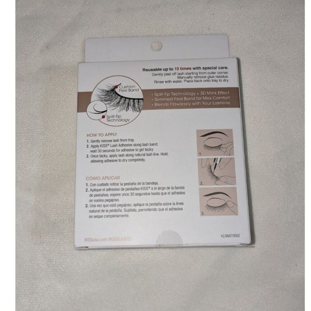 KISS Lash Couture Naked Drama False Eyelashes 4-Pack - Ruffle (KLNM01) - NIB